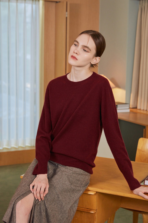 LE CASHMERE - 스웨터 - BASIC ROUND PULLOVER