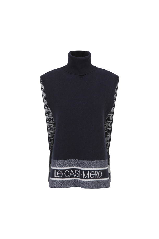 LE CASHMERE - 베스트 - Logo Jacquard Vest