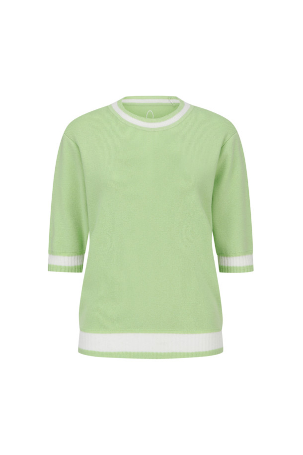 LE CASHMERE - 스웨터 - Circle Short Sleeve Sweater