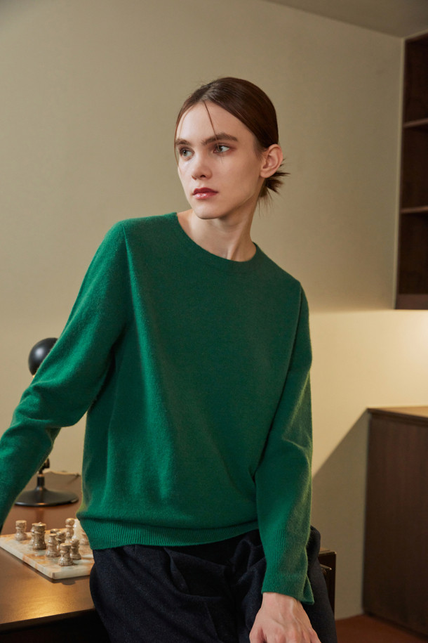 LE CASHMERE - 스웨터 - BASIC ROUND PULLOVER