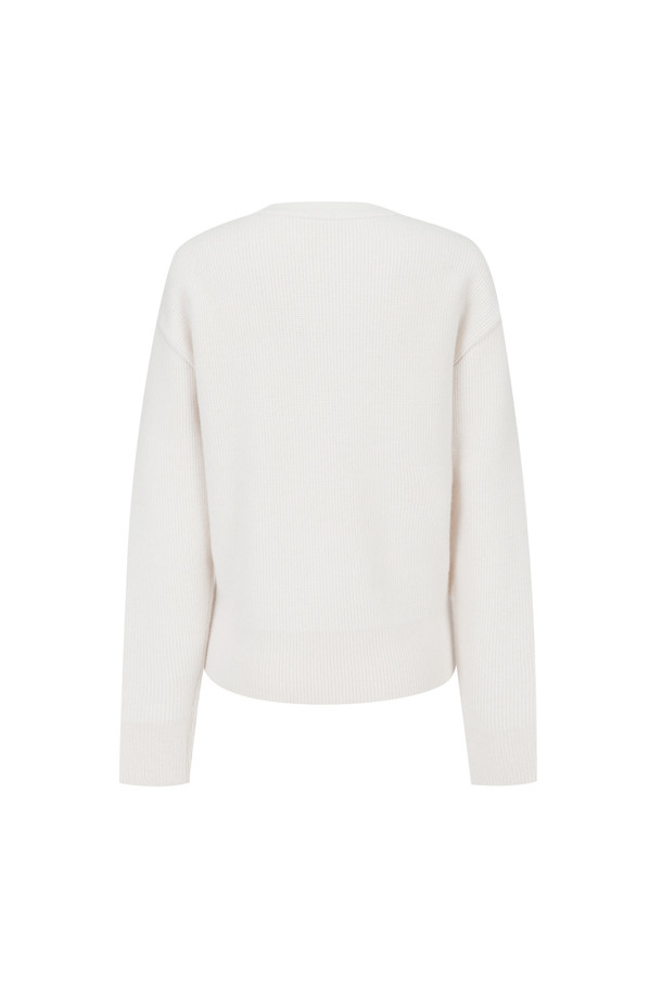 LE CASHMERE - 스웨터 - Line Sweater with Buttons