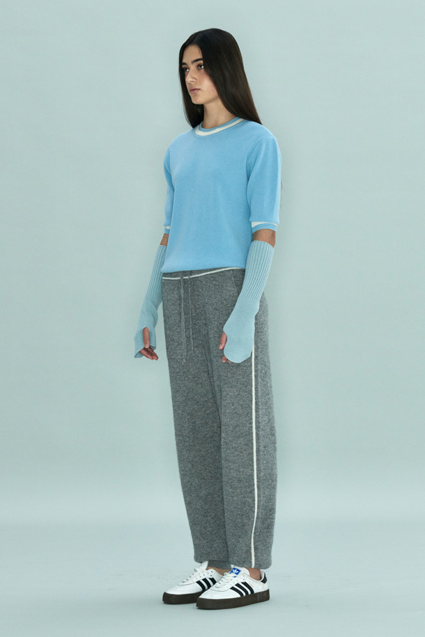 LE CASHMERE - 스웨터 - Circle Short Sleeve Sweater