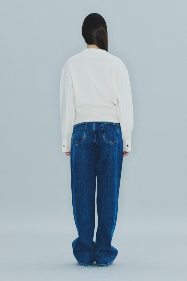 LE CASHMERE - 스웨터 - Side Button Sweater