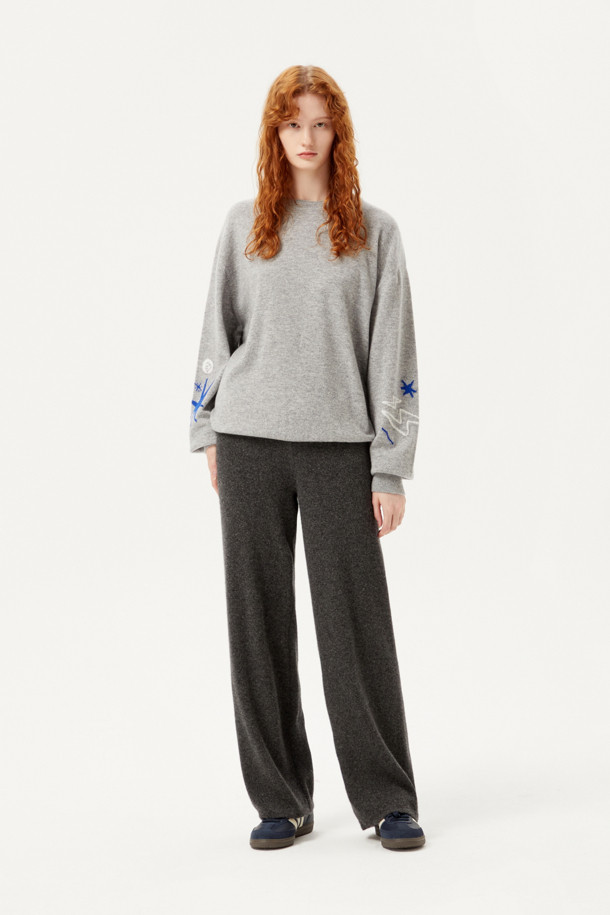 LE CASHMERE - 스웨터 - Schmere Pattern Sweater 