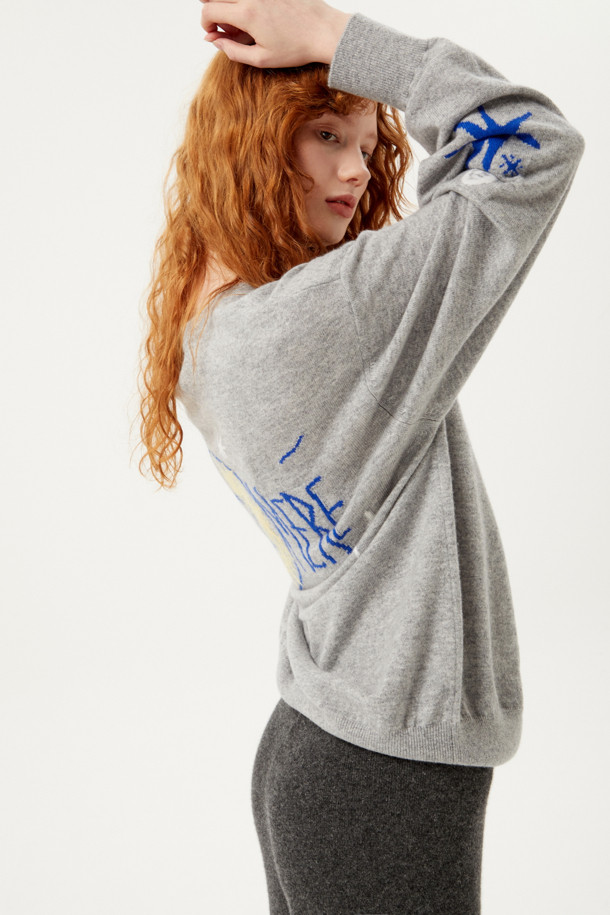 LE CASHMERE - 스웨터 - Schmere Pattern Sweater 