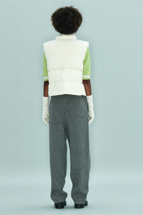 LE CASHMERE - 패딩 - Cable Puffer Vest