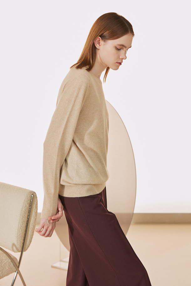 LE CASHMERE - 스웨터 - WOMAN ROUND PULLOVER