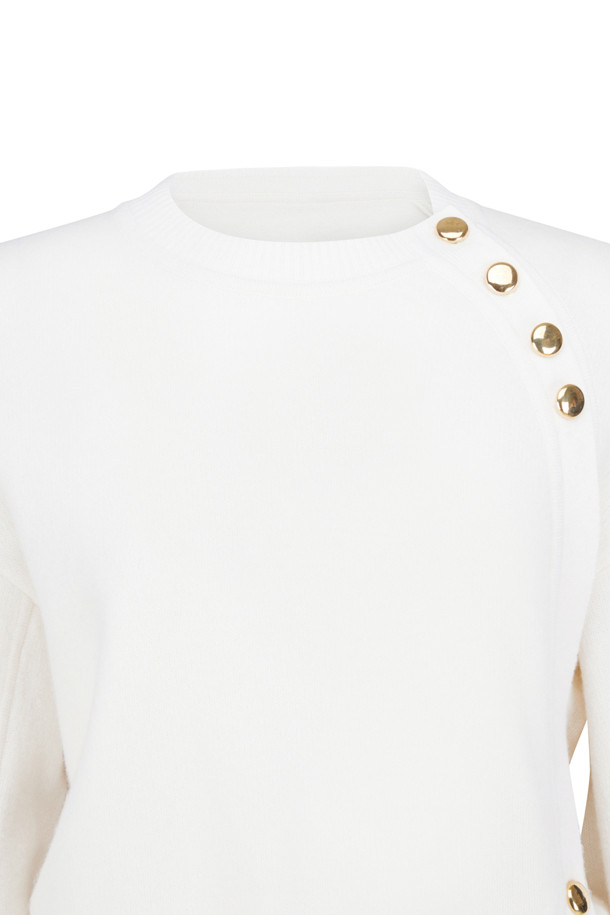 LE CASHMERE - 스웨터 - Side Button Sweater