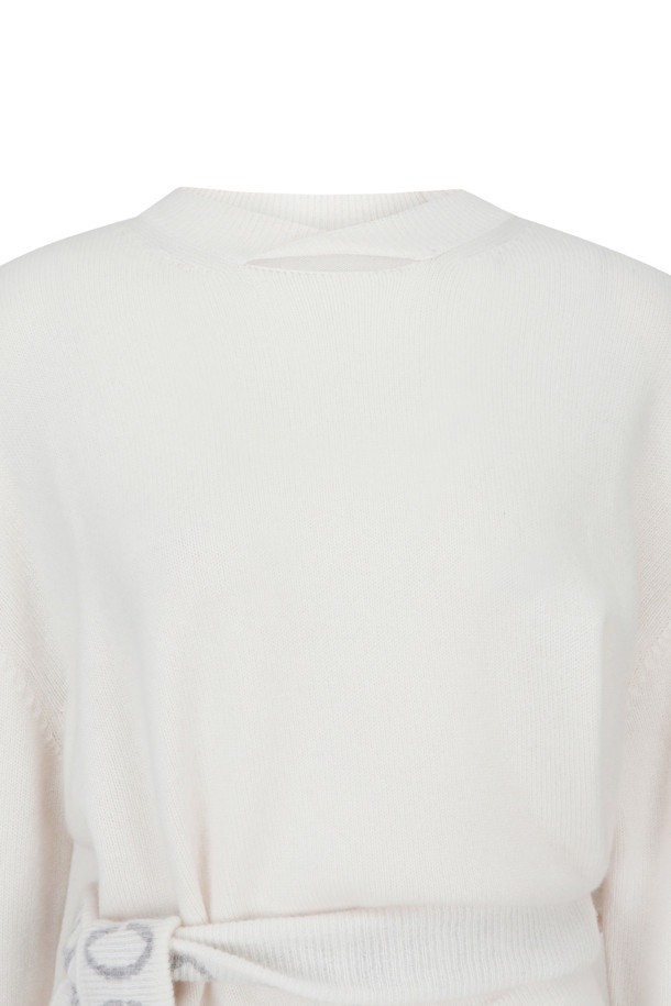 LE CASHMERE - 스웨터 - Cut-out Knotted Sweater