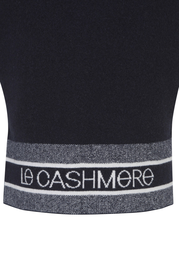 LE CASHMERE - 베스트 - Logo Jacquard Vest