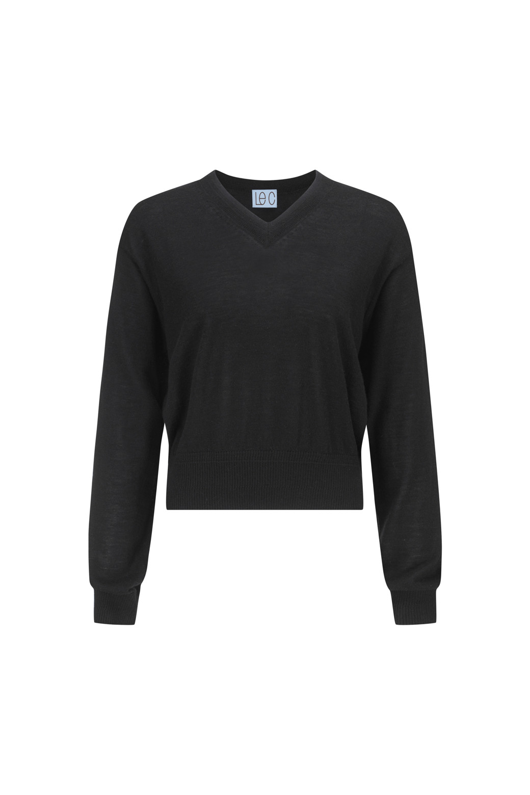 LE CASHMERE - 니트/가디건 - Sheer V-neck Sweater