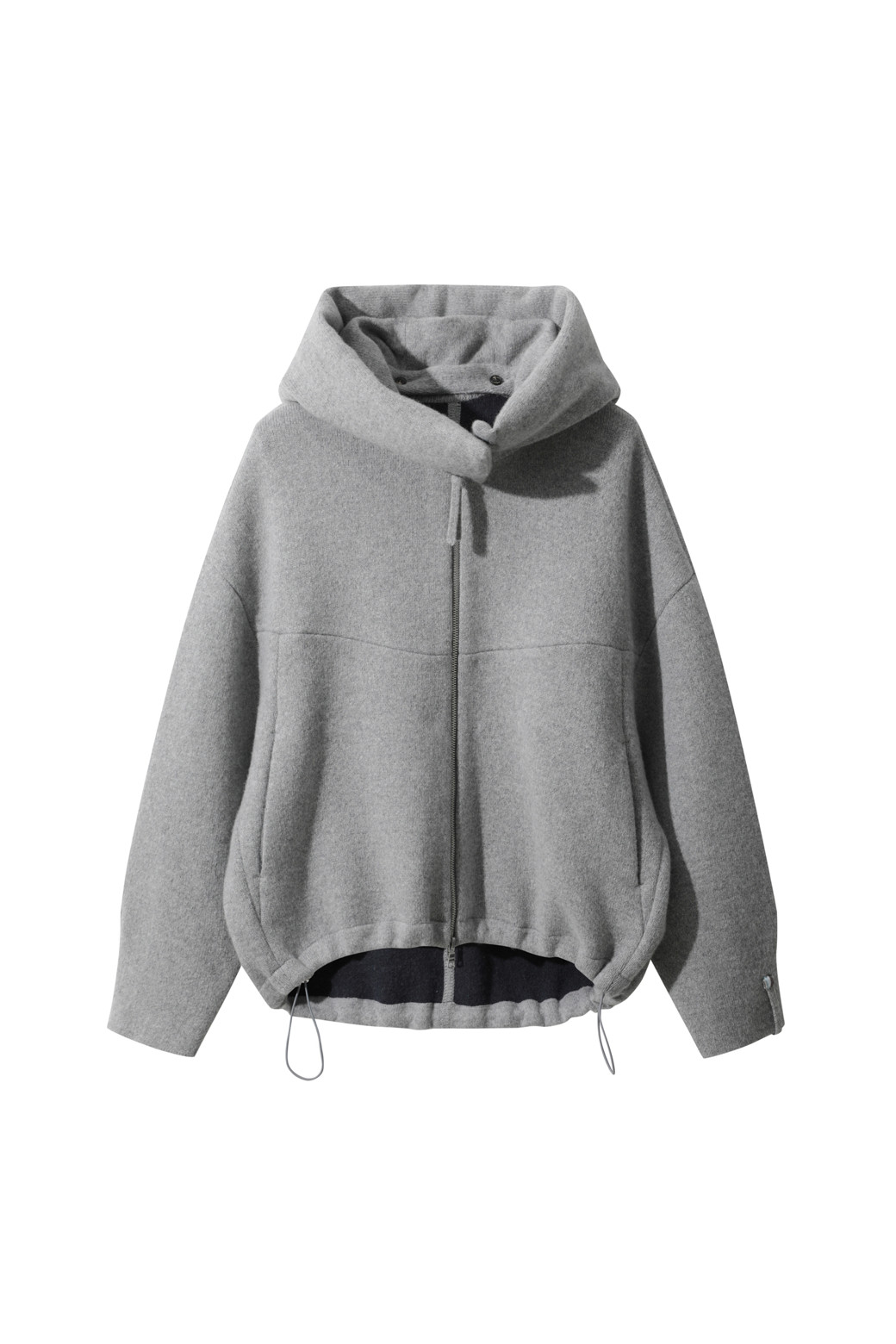 LE CASHMERE - 자켓 - Double Hoodie Jacket (Light Gray)