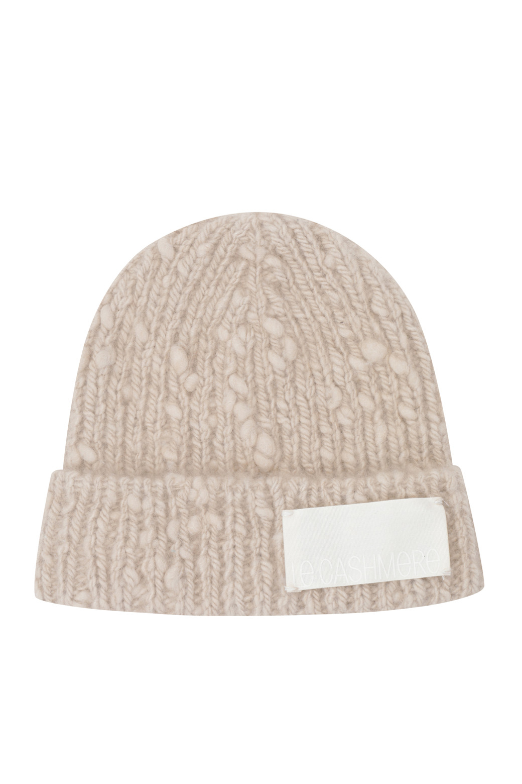 LE CASHMERE - 모자 - Handmade Bubble Beanie (Beige)