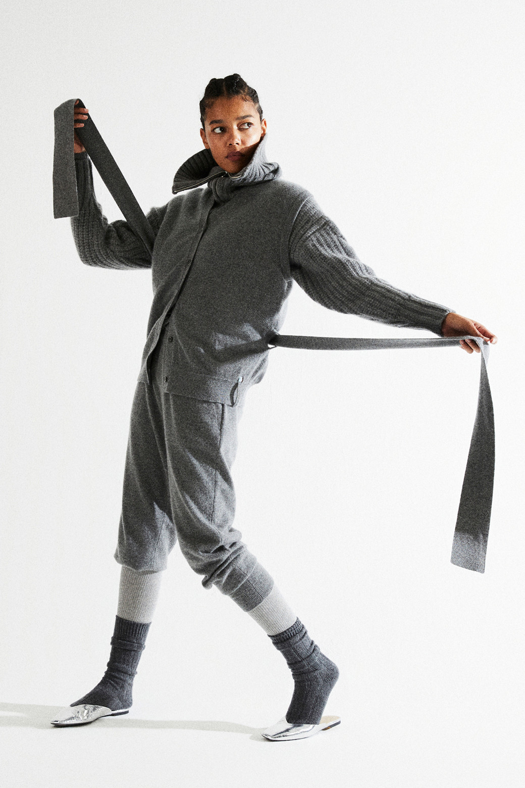 LE CASHMERE - 베스트 - String Vest (Gray)
