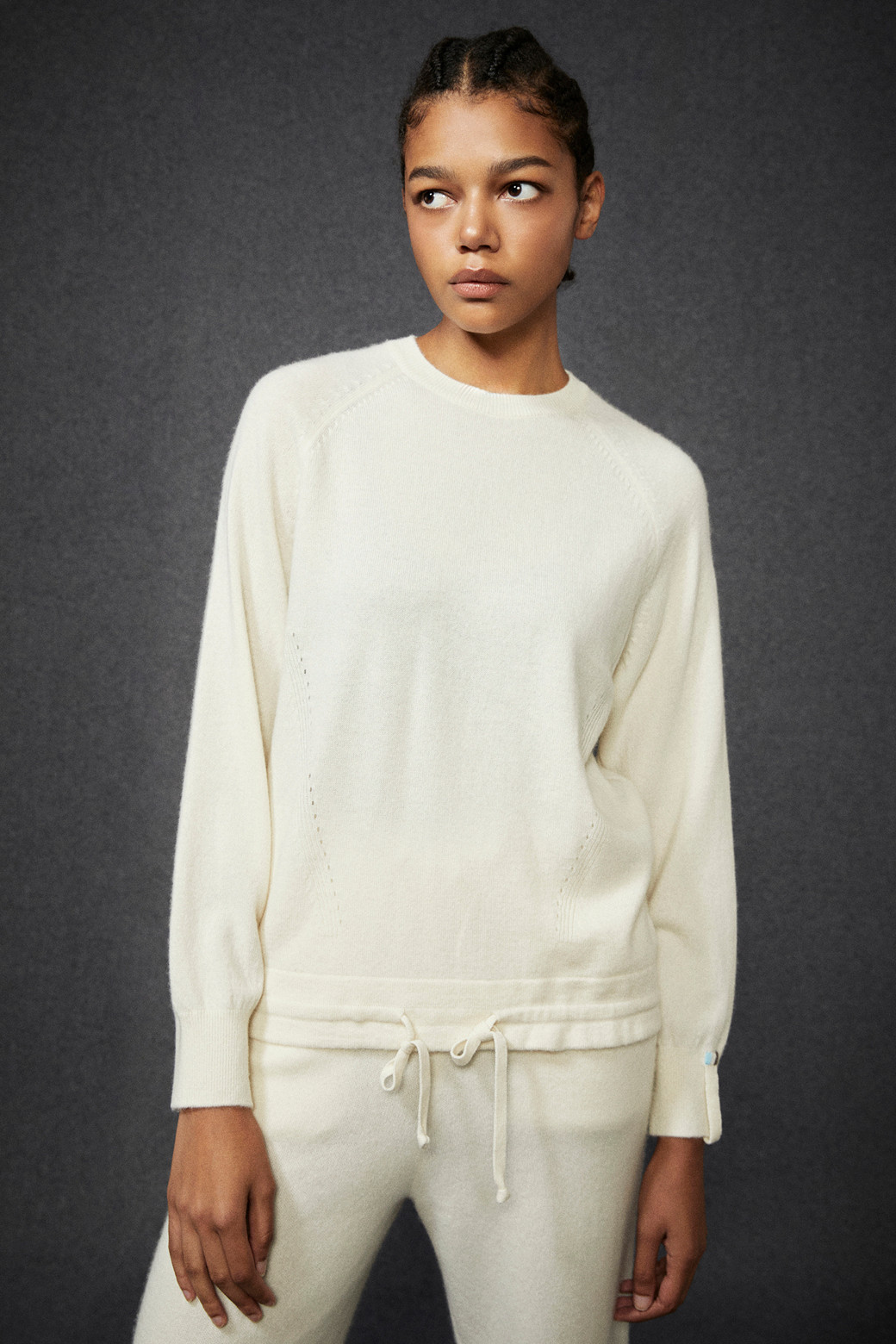 LE CASHMERE - 스웨터 - String Sweater (White)