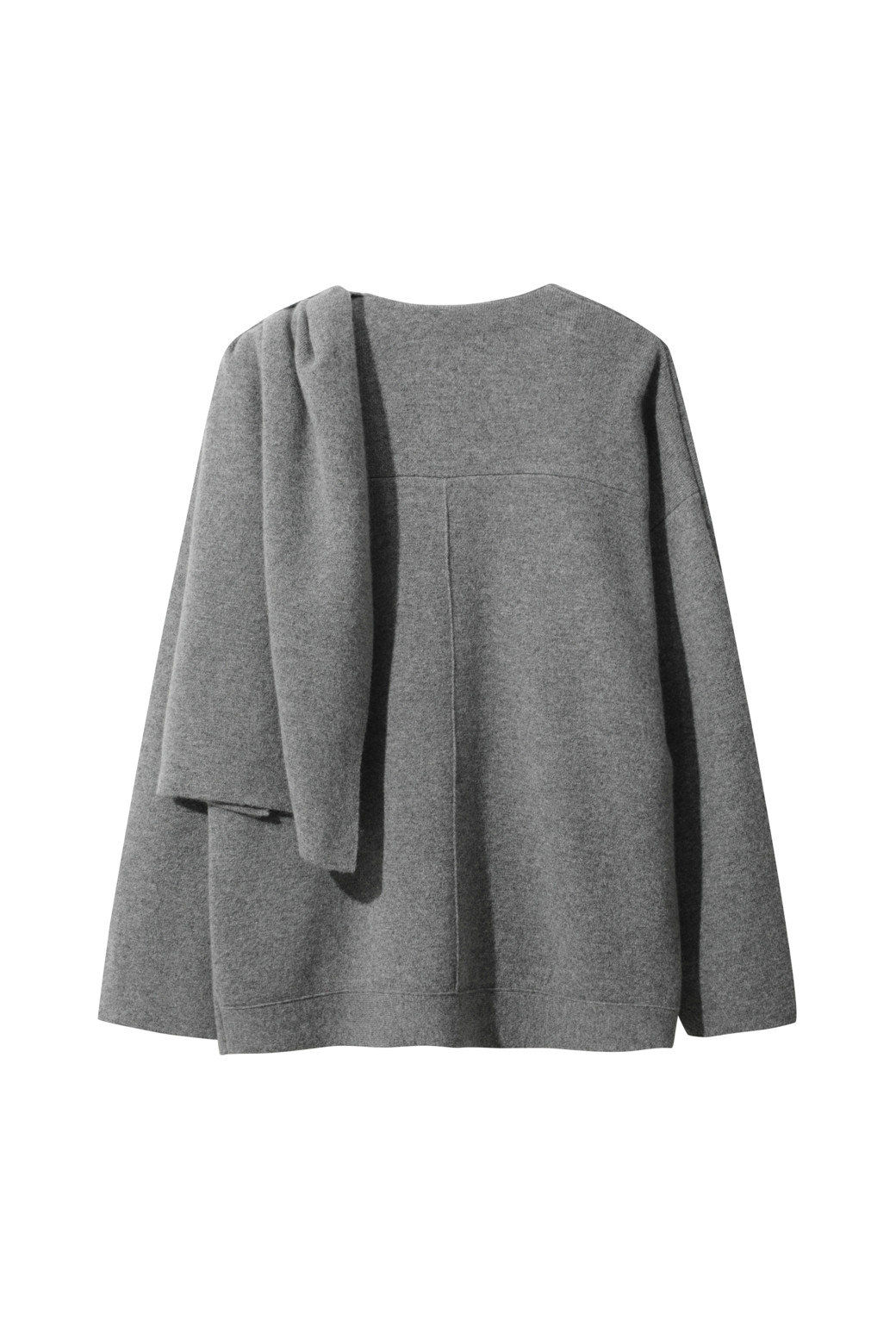 LE CASHMERE - 자켓 - Cashmere Scarf Jacket (Gray)