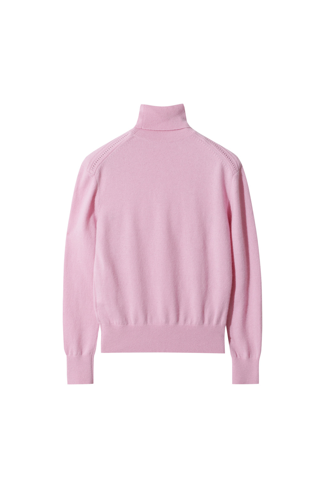 LE CASHMERE - 스웨터 - Essential High Neck Sweater (Pink)