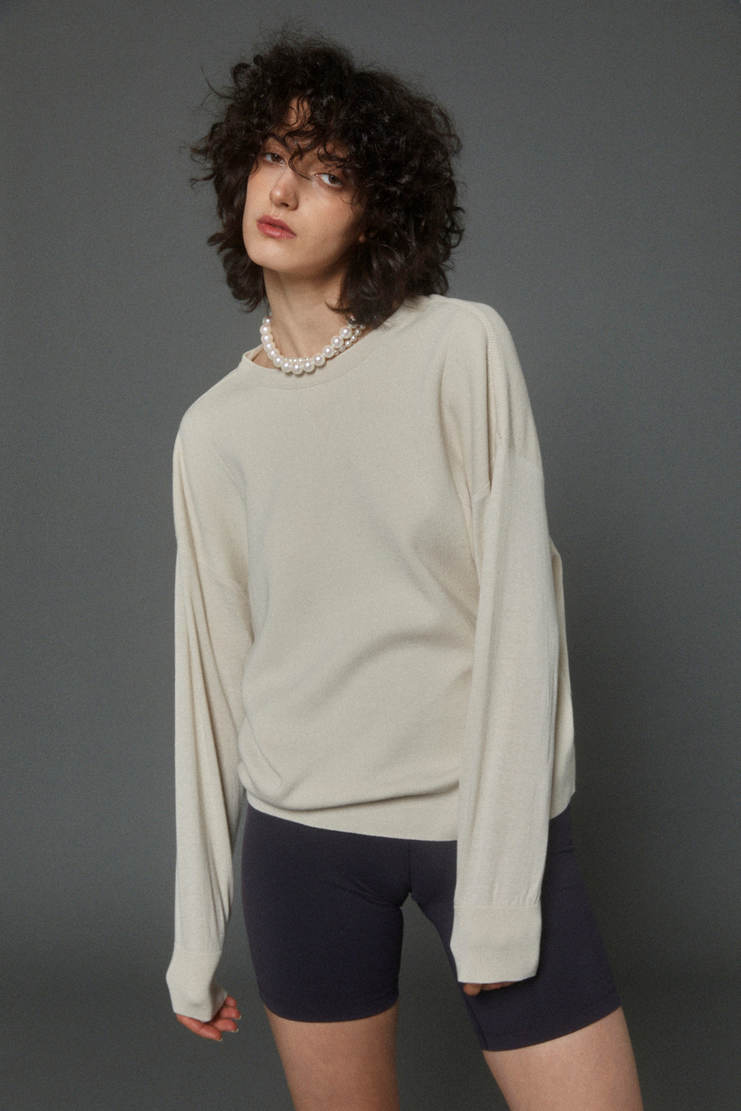 LE CASHMERE - 니트/가디건 - Sheer Long Sleeve