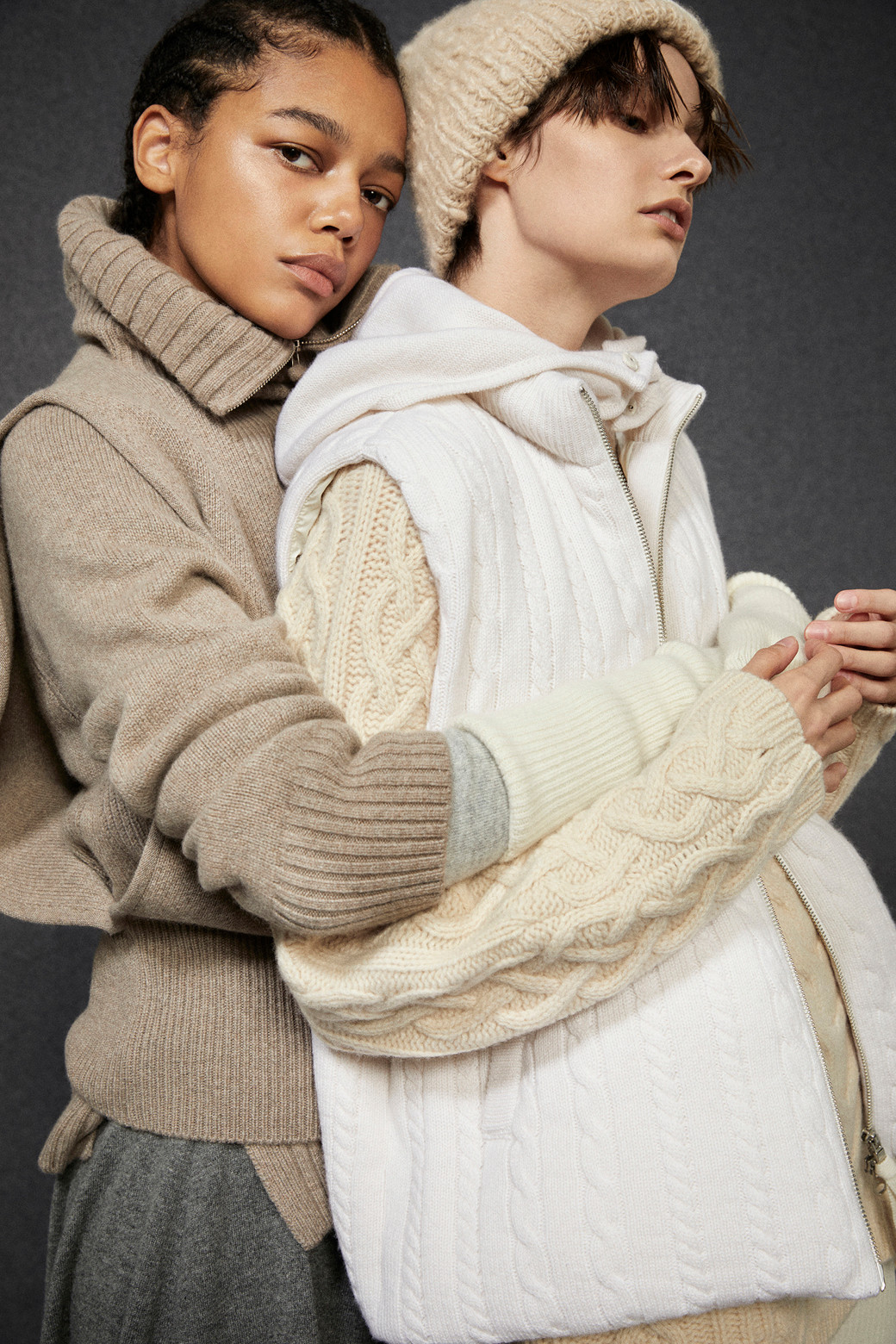 LE CASHMERE - 모자 - Handmade Bubble Beanie (Beige)