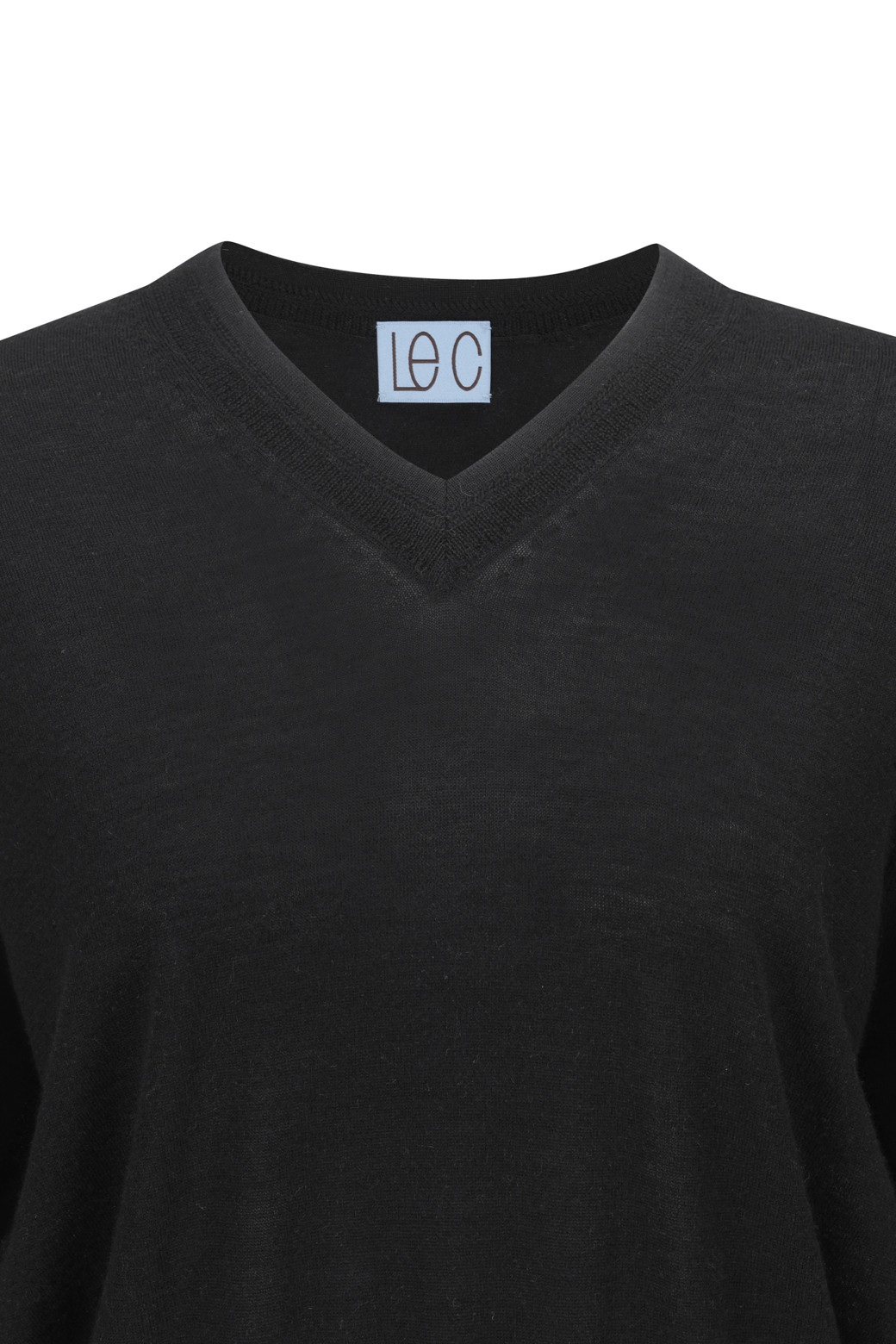 LE CASHMERE - 니트/가디건 - Sheer V-neck Sweater