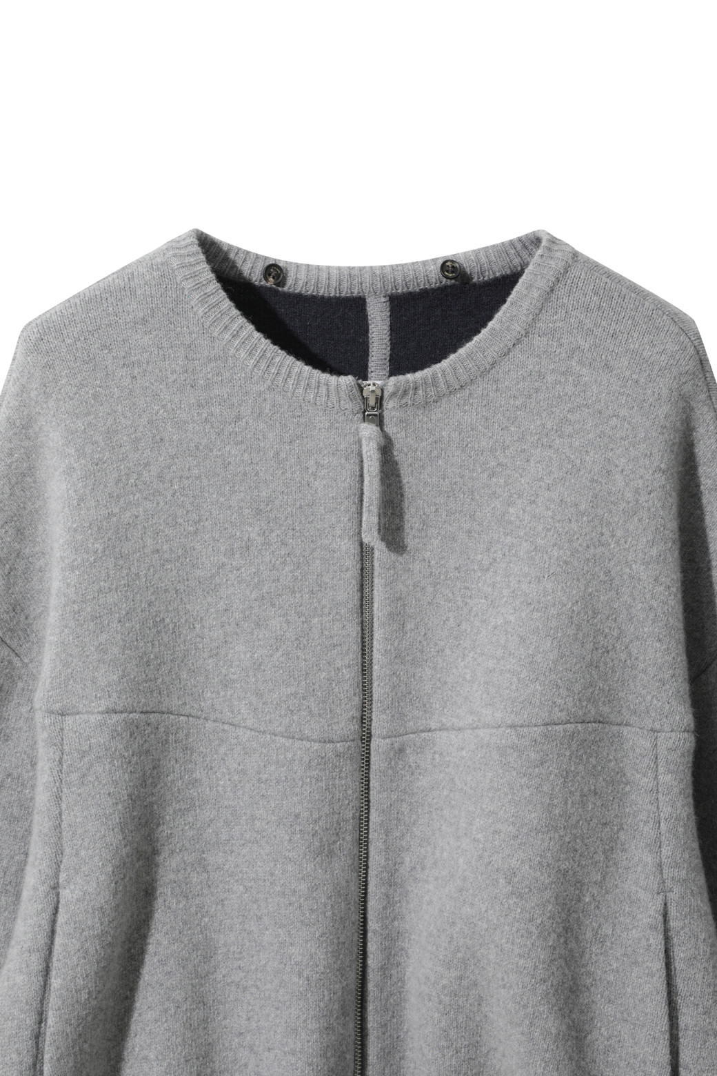 LE CASHMERE - 자켓 - Double Hoodie Jacket (Light Gray)