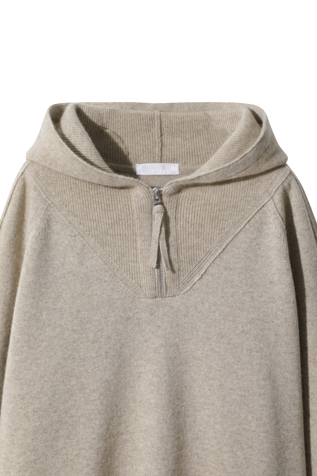 LE CASHMERE - 스웨터 - Reglan Hoodie Sweater (Oatmeal)