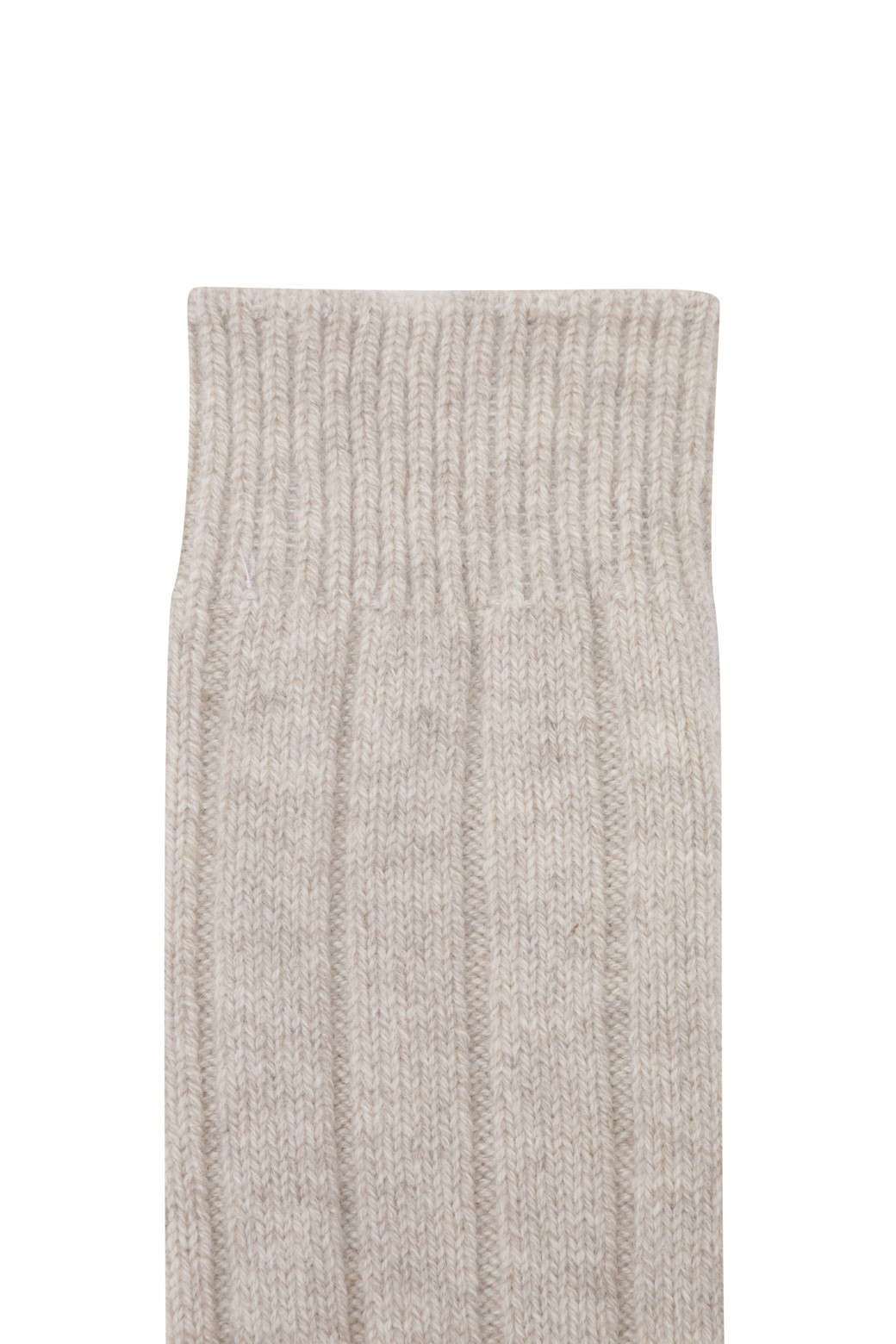 LE CASHMERE - 양말 - Long Ribbed Socks (Oatmeal)