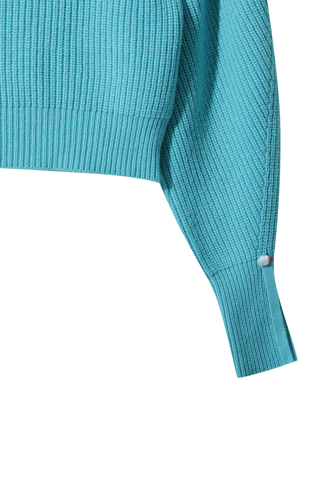 LE CASHMERE - 스웨터 - Volume Sleeve Sweater (Blue)