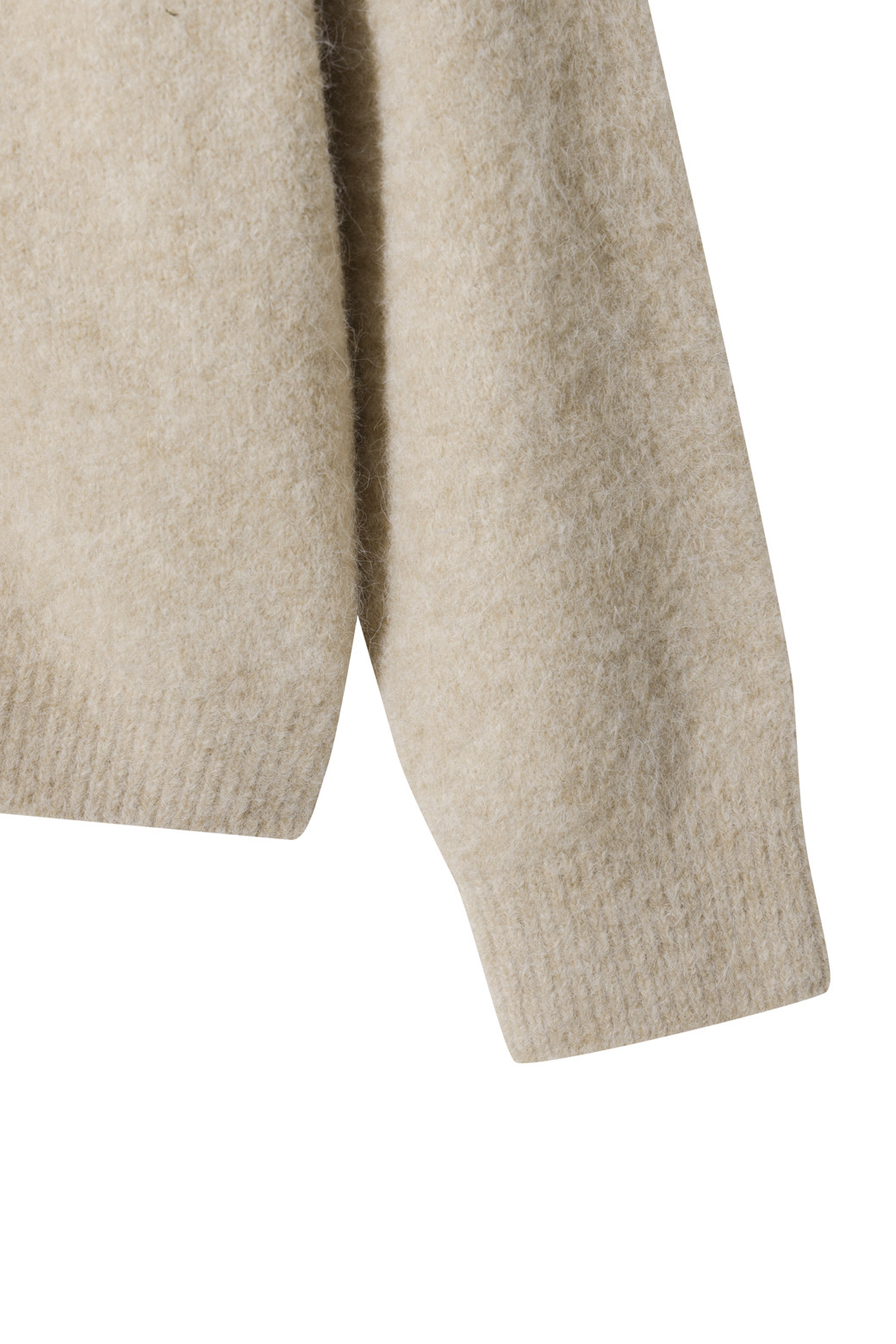 LE CASHMERE - 가디건 - Men Alpaca Cardigan (Beige)