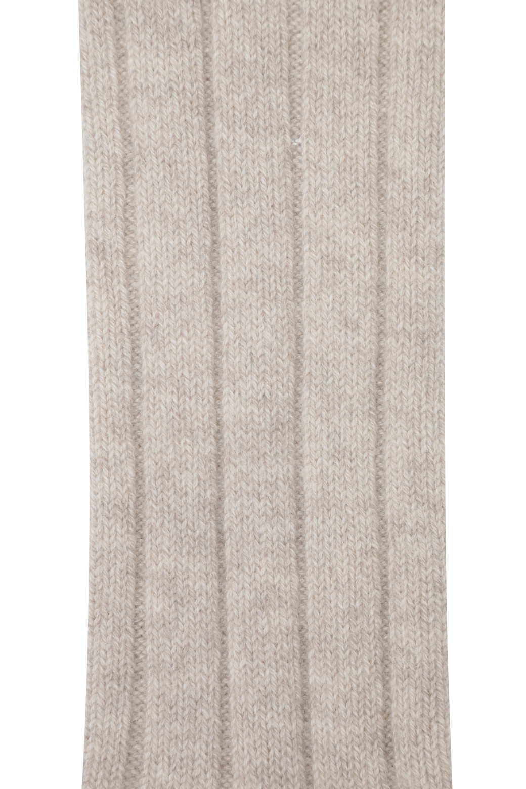 LE CASHMERE - 양말 - Long Ribbed Socks (Oatmeal)