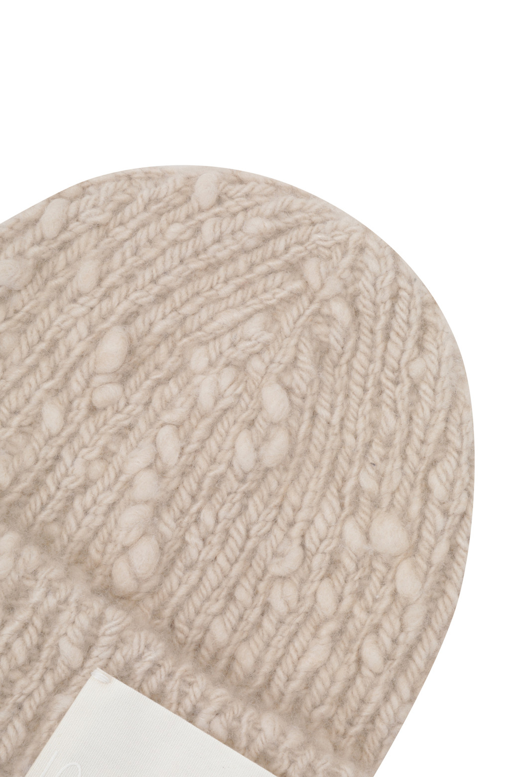 LE CASHMERE - 모자 - Handmade Bubble Beanie (Beige)