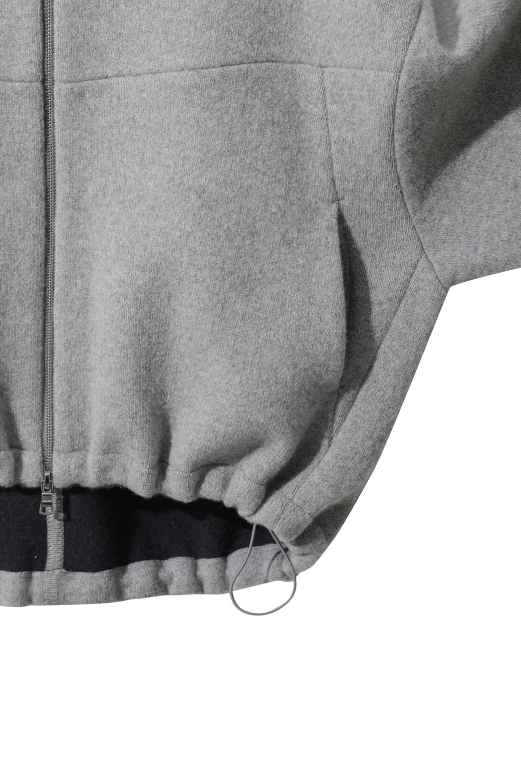 LE CASHMERE - 자켓 - Double Hoodie Jacket (Light Gray)