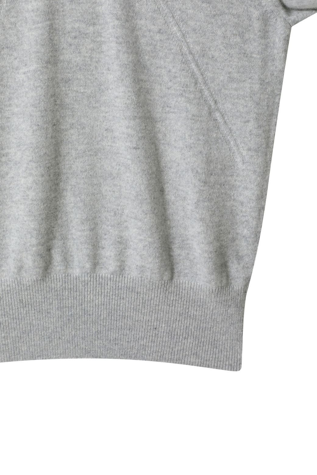 LE CASHMERE - 스웨터 - Essential High Neck Sweater (Light Gray)
