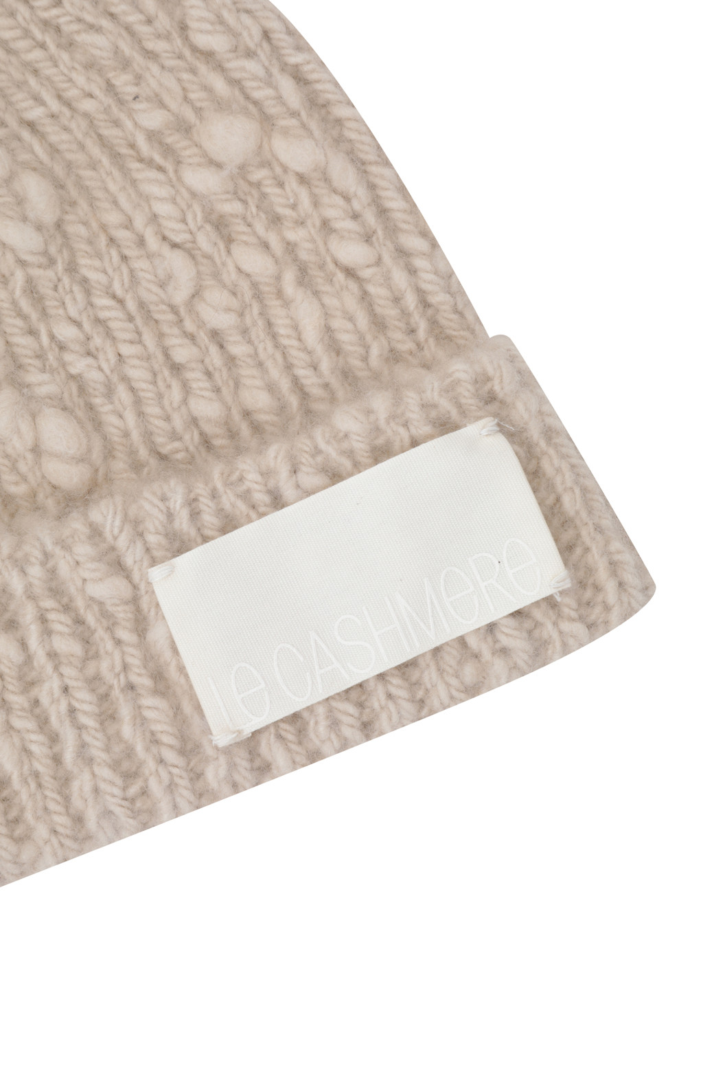 LE CASHMERE - 모자 - Handmade Bubble Beanie (Beige)
