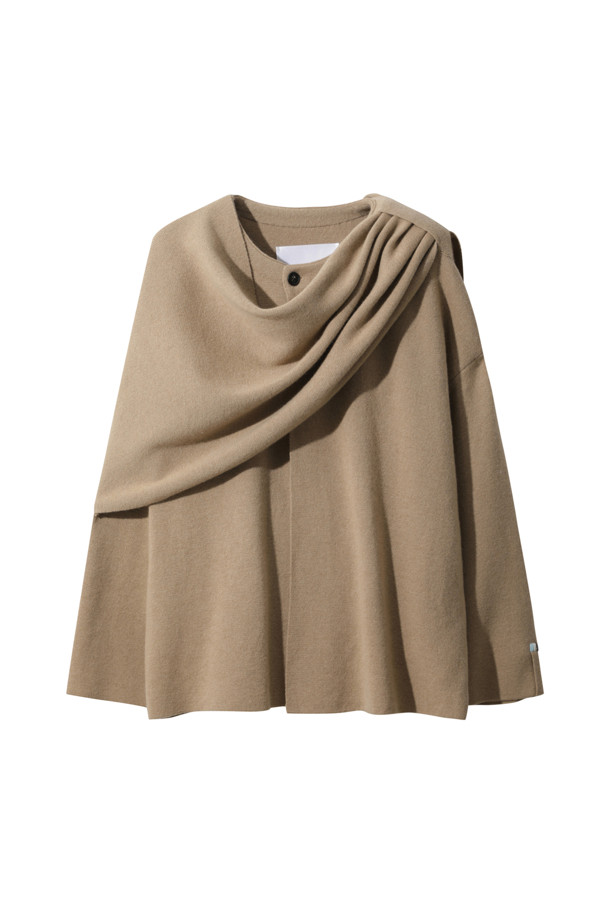 LE CASHMERE - 자켓 - Cashmere Scarf Jacket (Camel)