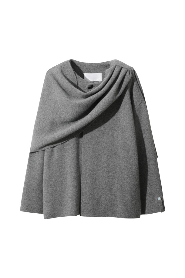 LE CASHMERE - 자켓 - Cashmere Scarf Jacket (Gray)