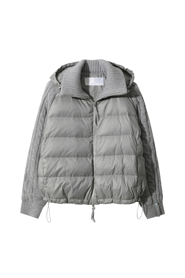 LE CASHMERE - 패딩 - Cashmere Puffer (Light Gray)