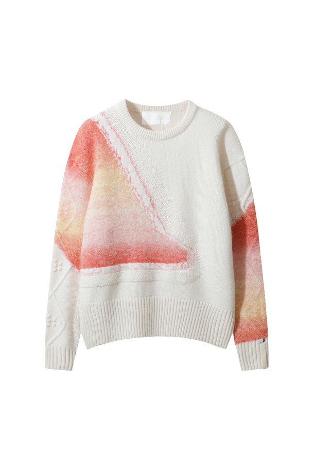 LE CASHMERE - 스웨터 - Pattern Sweater (Pink)