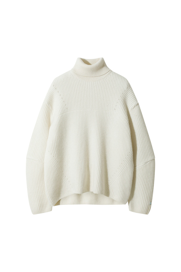 LE CASHMERE - 스웨터 - Chunky Snow Turtleneck (White)