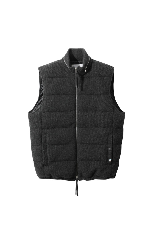 LE CASHMERE - 다운/패딩 - Men Cashmere Vest (Charcoal)