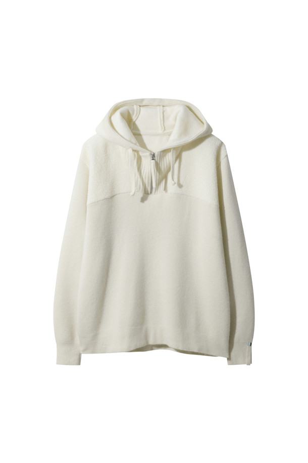 LE CASHMERE - 스웨터 - Anorak Sweater (White)