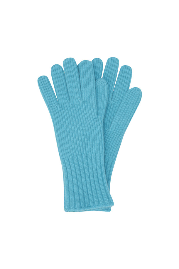 LE CASHMERE - 장갑 - Ribbed Glove (Blue)