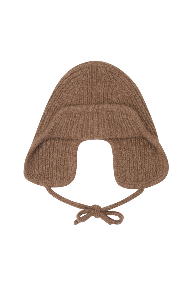 LE CASHMERE - 모자 - Handmade Earflap Hat (Camel)