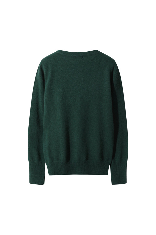 LE CASHMERE - 스웨터 - Cashmere Women Sweater (Dark Green)