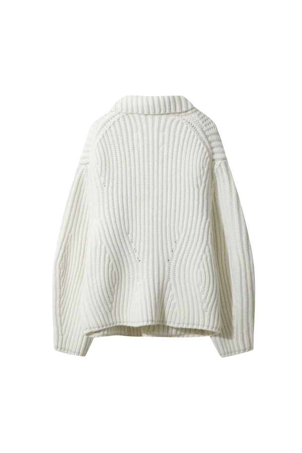 LE CASHMERE - 자켓 - Row Volume Jacket (Ivory)