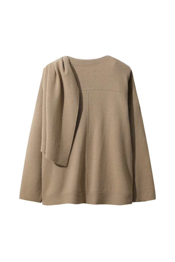 LE CASHMERE - 자켓 - Cashmere Scarf Jacket (Camel)