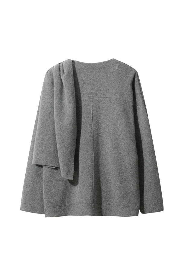 LE CASHMERE - 자켓 - Cashmere Scarf Jacket (Gray)