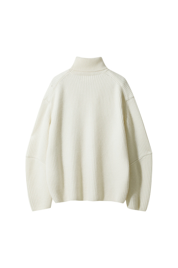 LE CASHMERE - 스웨터 - Chunky Snow Turtleneck (White)