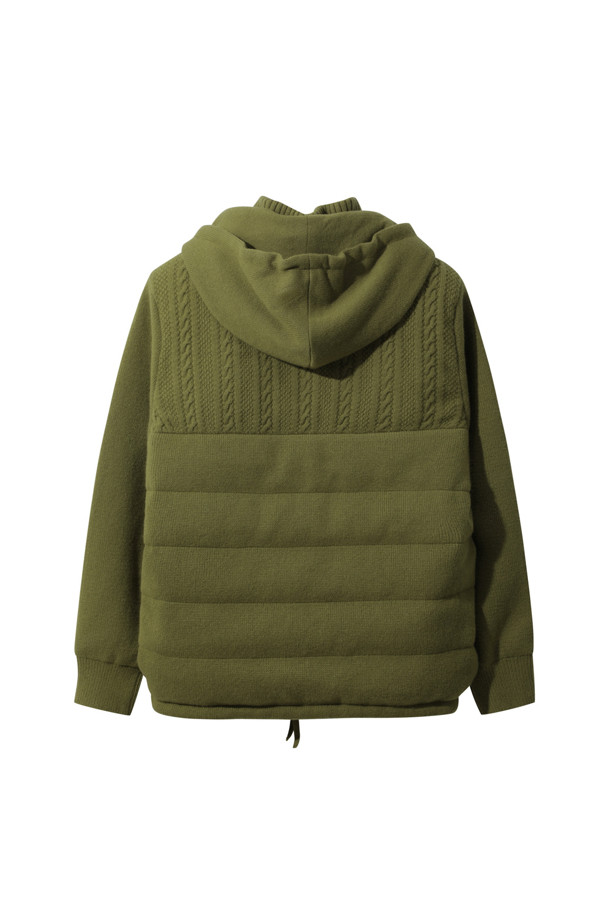 LE CASHMERE - 다운/패딩 - Men Cashmere Puffer (Khaki)