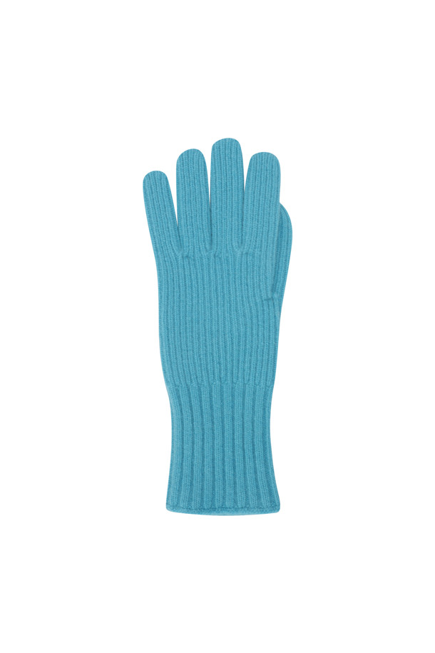 LE CASHMERE - 장갑 - Ribbed Glove (Blue)